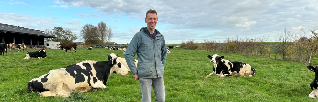 Benjamin Henno, polyculteur-éleveur à la Ferme de la Rouge-Croix à Mouscron