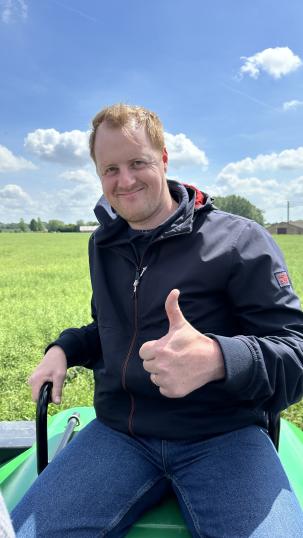 Notre agronome Geoffrey Watté